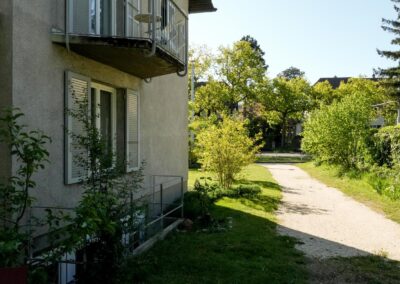 Weg zum Sitzplatz